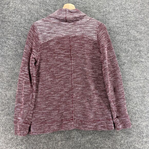 Unbranded Sweater Pullover Women M Medium Purple Knit Cowl Neck Cotton Casual - Picture 2 of 8